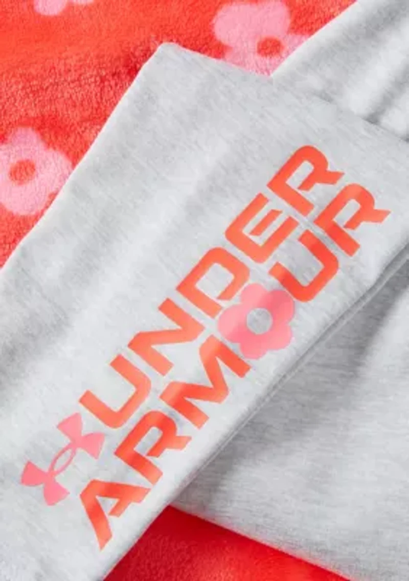 Girls 4-6 Flower Sherpa Set