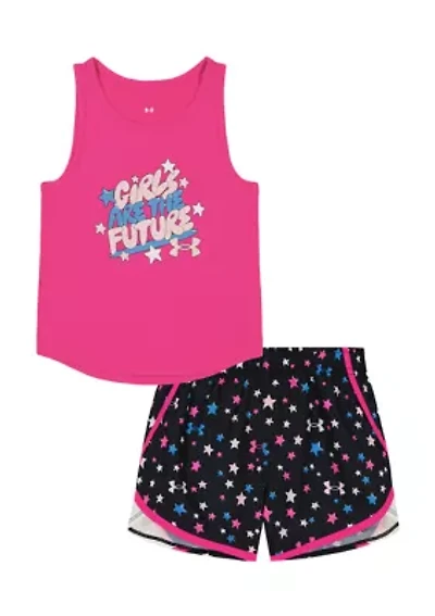 Girls 4-6x are the Future Tank Top Set
