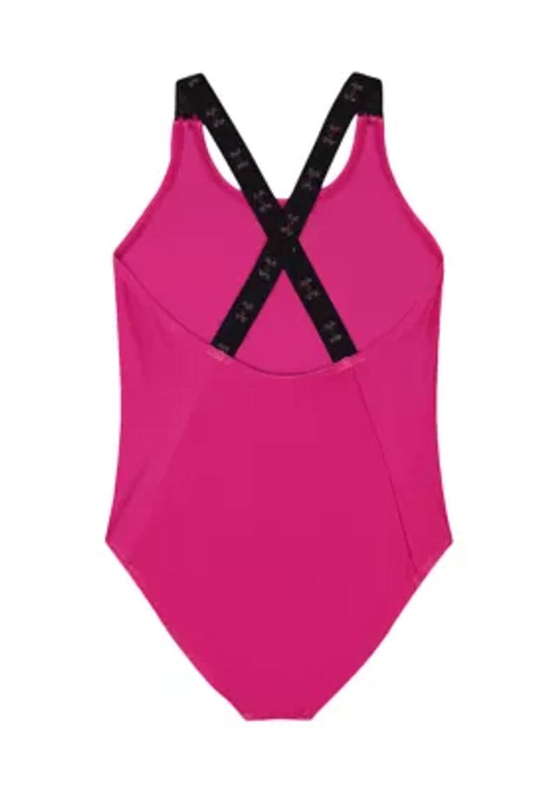 Girls 7-16 Racer One Piece Swimsuit