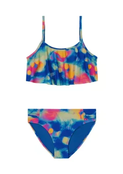 Girls 7-16 Tropical Flare Bikini Swim Set