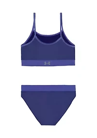 Girls 4-6x Crossover Midkini Swimsuit