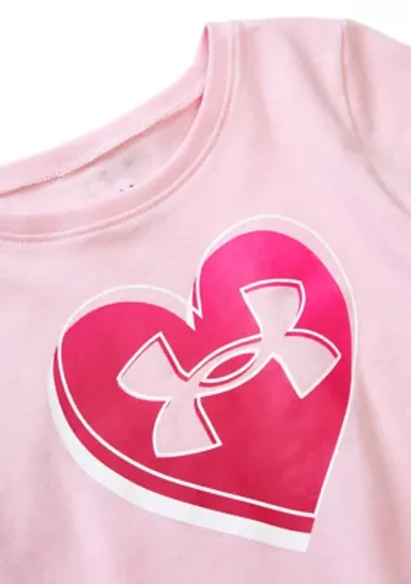 Girls 4-6x Shaded Heart Graphic T-Shirt