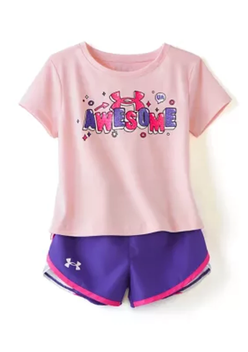 Girls 4-6x Awesome Graphic Set