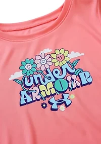 Girls 4-6x Daisy Tech Graphic T-Shirt and Shorts Set