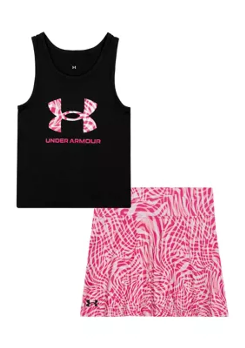 Girls 4-6x Printed Graphic Skort Set