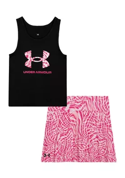 Girls 4-6x Printed Graphic Skort Set