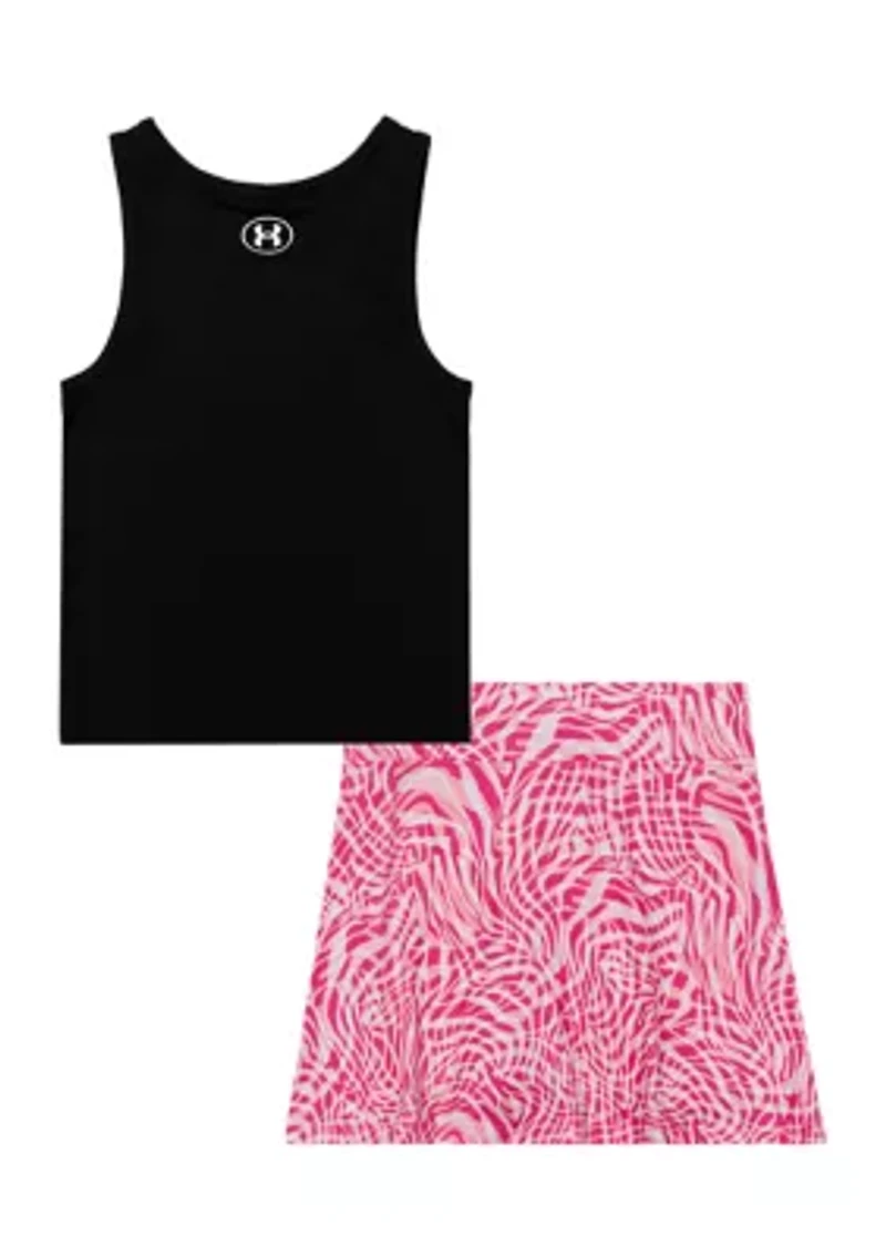 Girls 4-6x Printed Graphic Skort Set