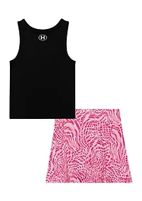 Girls 4-6x Printed Graphic Skort Set