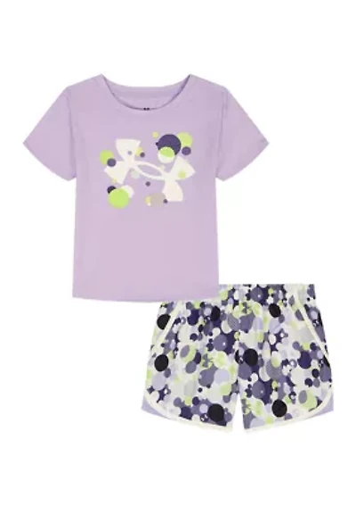 Girls 4-6 Printed Short Sleeve Shirt