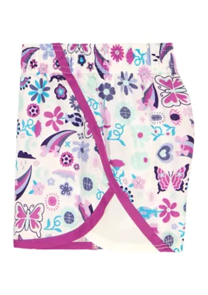 Girls 4-6 Flower Shorts Set