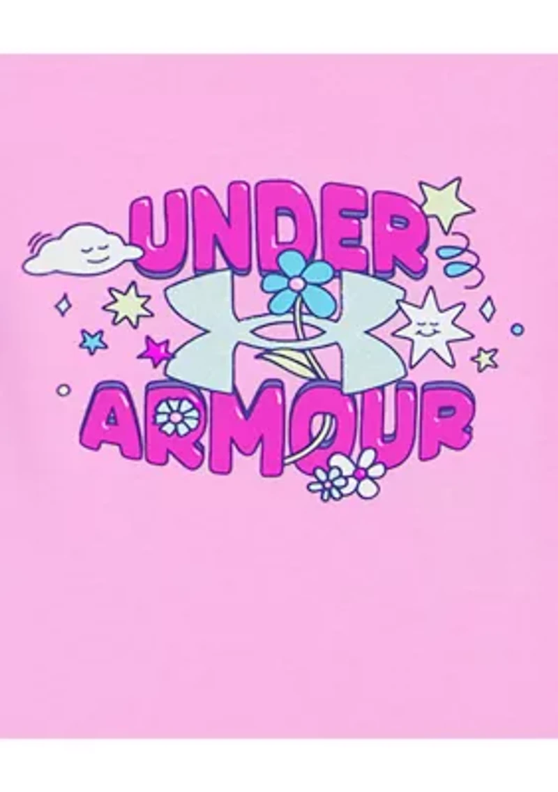 Girls 4-6x Bubble Letter Graphic Tech Sport T-Shirt and Shorts Set