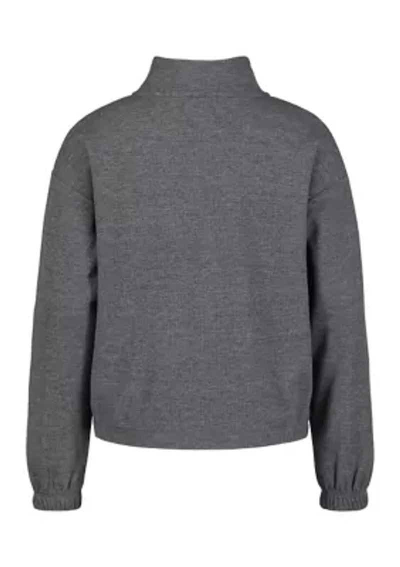 Girls 7-16 Waffle Knit Thermal Pullover