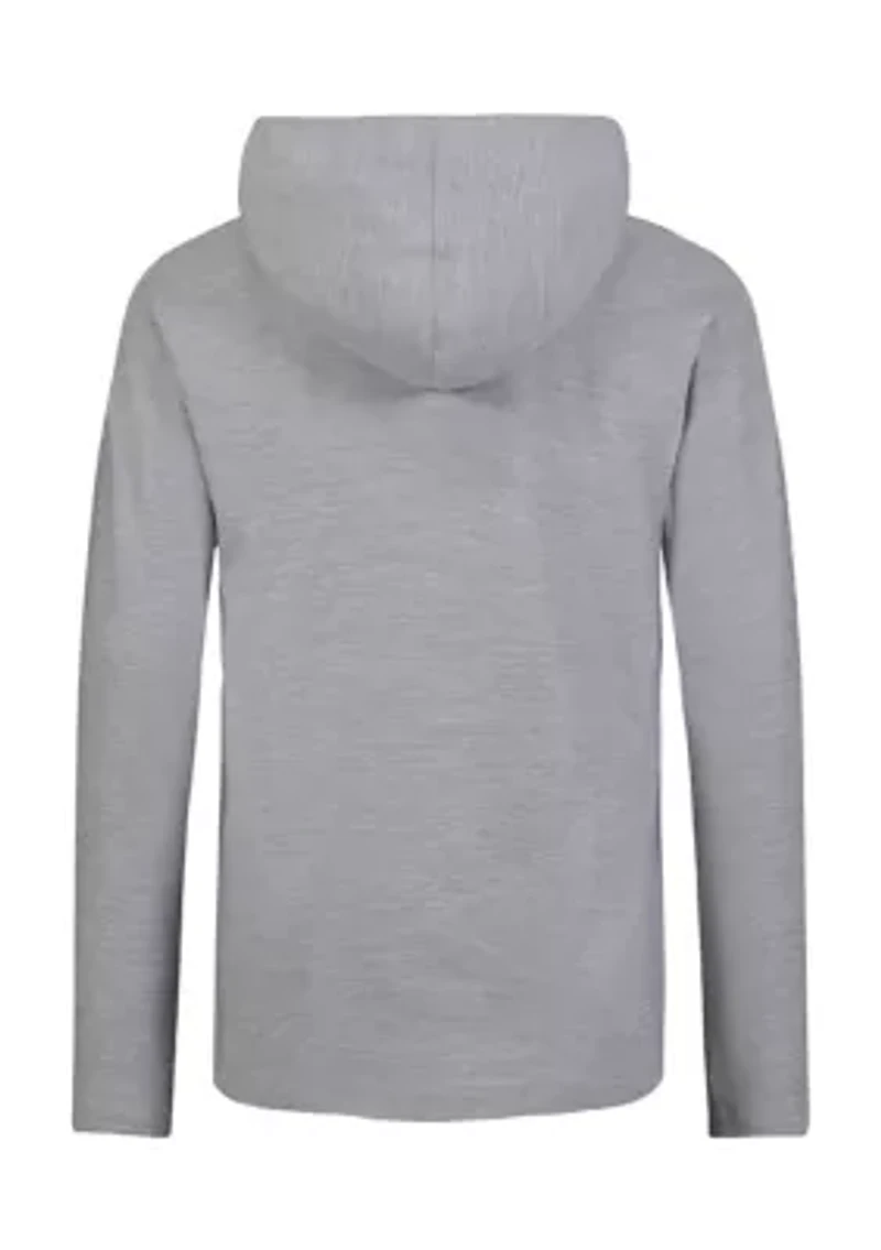 Girls 7-16 Circle Icon Logo Hooded T-Shirt
