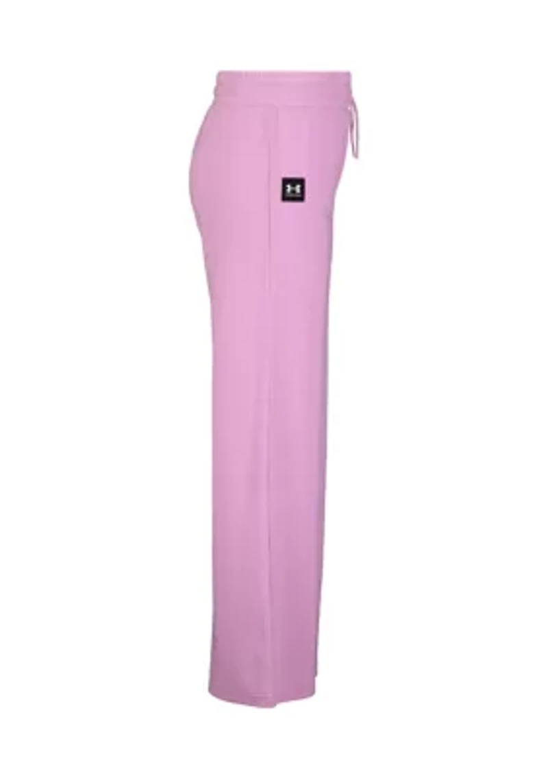 Girls 7-16 Waffle Knit Wide Leg Pants