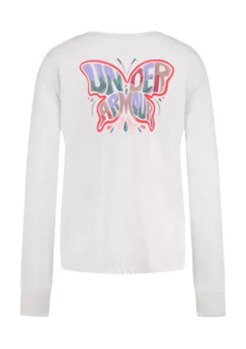 Girls 7-16 Long Sleeve Butterfly Graphic T-Shirt