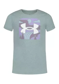 Girls 7-16 Short Sleeve Trail Mark Graphic T-Shirt