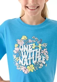 Girls 7-16 One with Nature Graphic T-Shirt