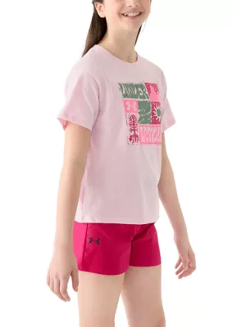 Girls 7-16 Floral Fox Graphic T-Shirt