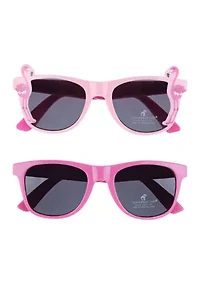 Girls Flamingo Wayfarer Sunglasses - 2 Pack