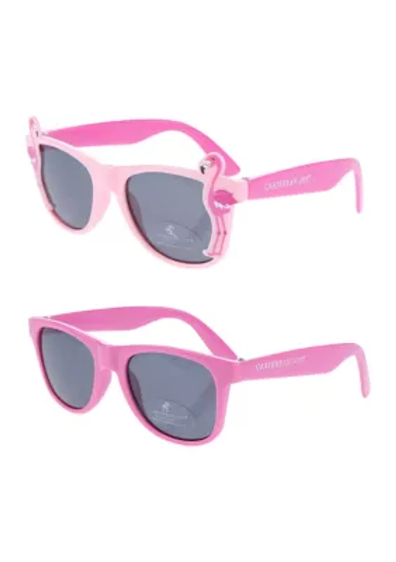 Girls Flamingo Wayfarer Sunglasses - 2 Pack