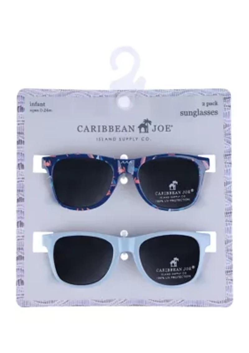 Girls Tropical Printed Sunglasses - 2 Pack