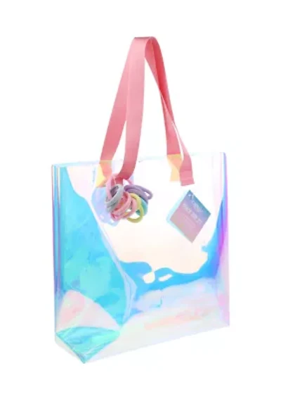 Jelly Tote Bag with Hair Ties
