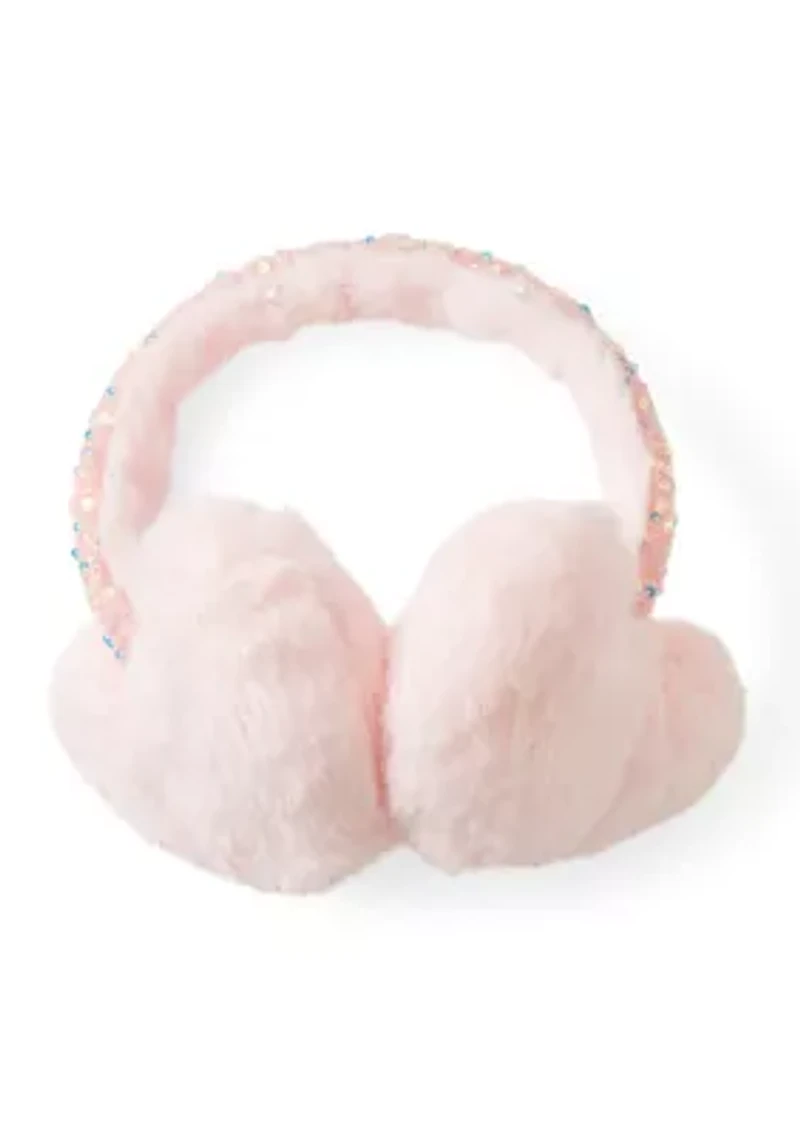 Girls Heart Earmuff and Glove Set