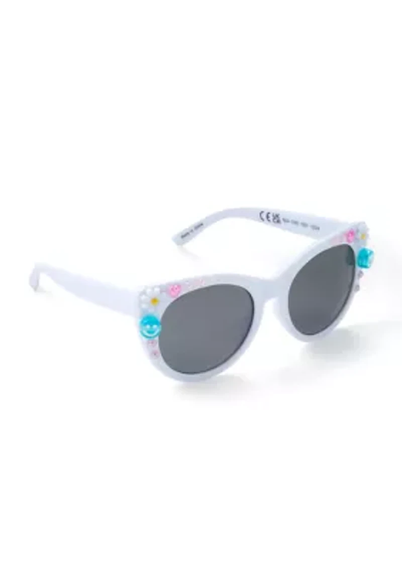 Sunglasses with Check Printed Case