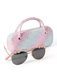 Girls Crunchy Glitter Sunglass Set