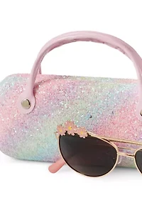 Girls Crunchy Glitter Sunglass Set
