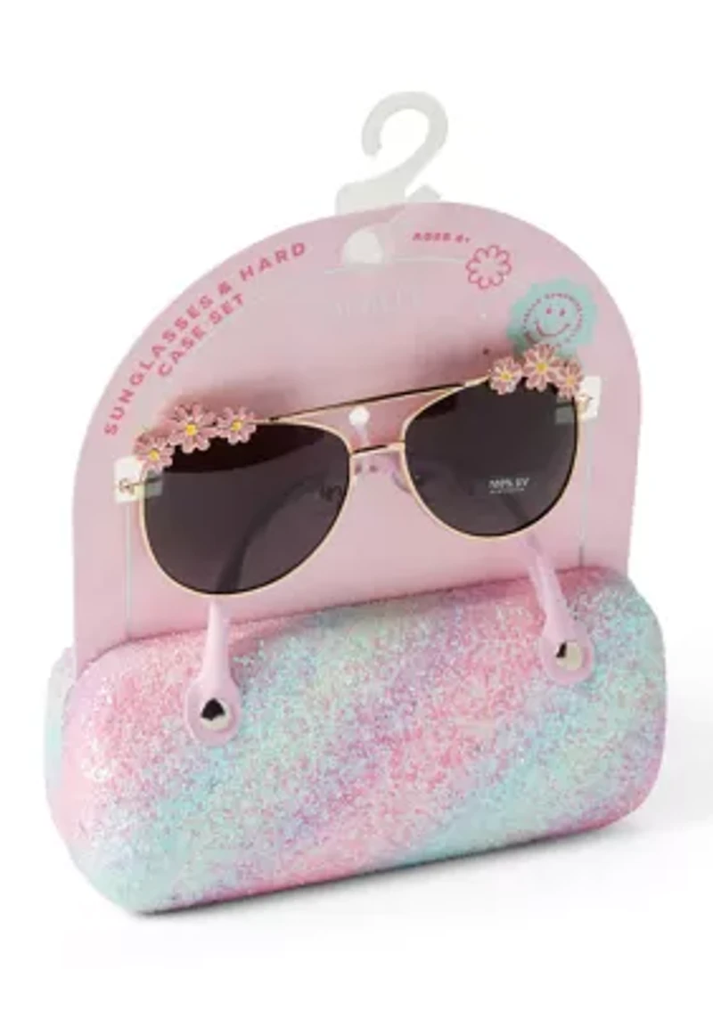 Girls Crunchy Glitter Sunglass Set