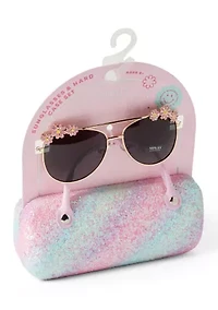 Girls Crunchy Glitter Sunglass Set