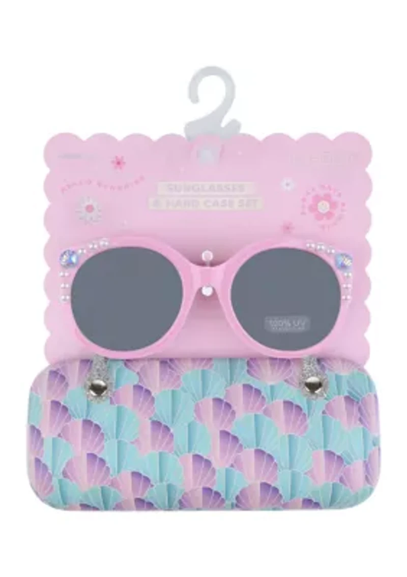 Mixed Shells Sunglasses and Case Set