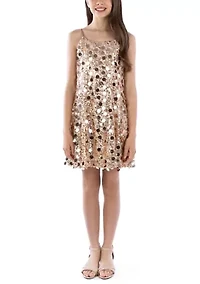 Girls 7-16 Sequin Glimmer Dress