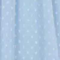 Girls 7-16 Clip Dot Chiffon Maxi Dress with Scrunchie