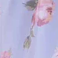 Girls 7-16 Blue Floral Smocked Maxi Dress