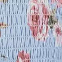 Girls 7-16 Blue Floral Smocked Maxi Dress