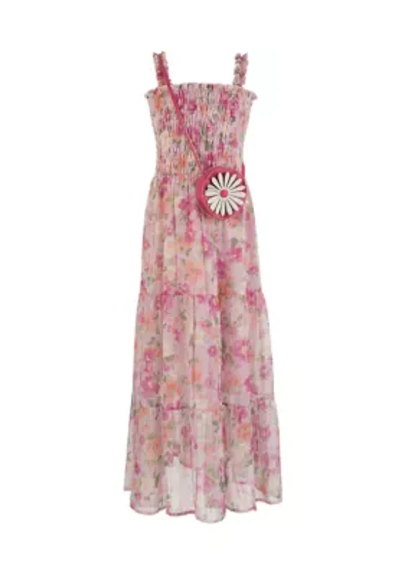 Girls 7-16 Smocked Top Maxi Dress