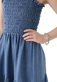 Girls 7-16 Denim Maxi Dress