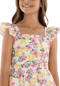 Girls 7-16 Tiered Dress