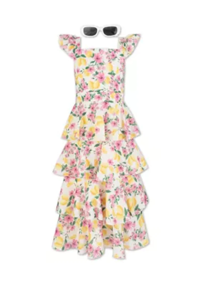 Girls 7-16 Tiered Dress