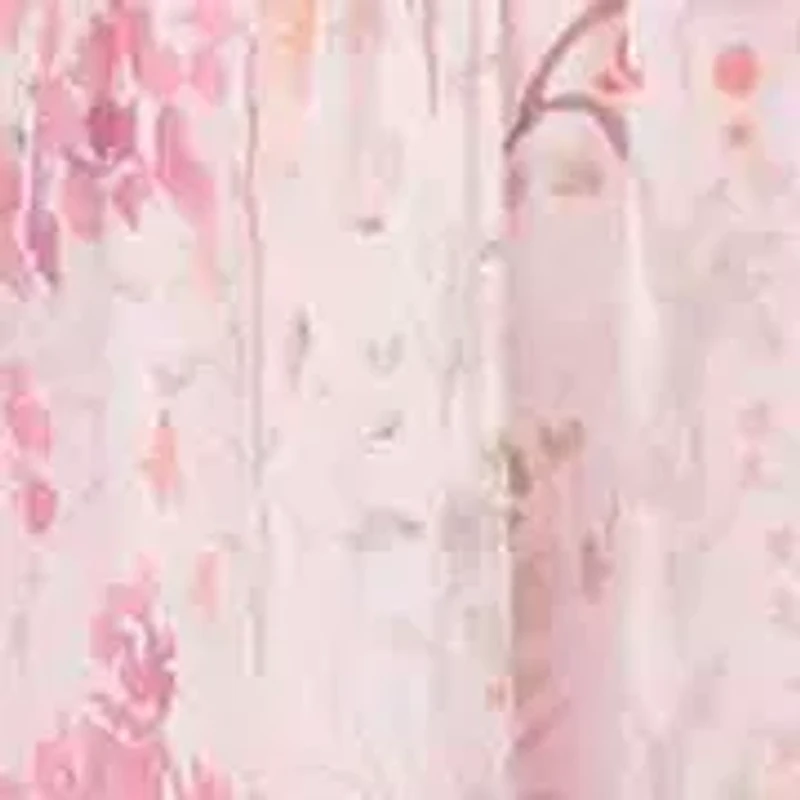 Girls 7-16 Pink Garden Floral Flutter Maxi Dress