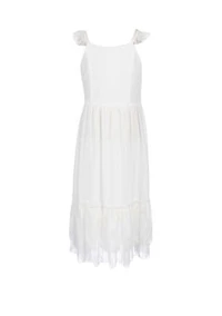 Girls 7-16 Lace Flutter Sleeve Midi Dress