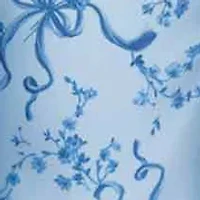 Girls 7-16 Blue Ruffle Front Maxi Dress