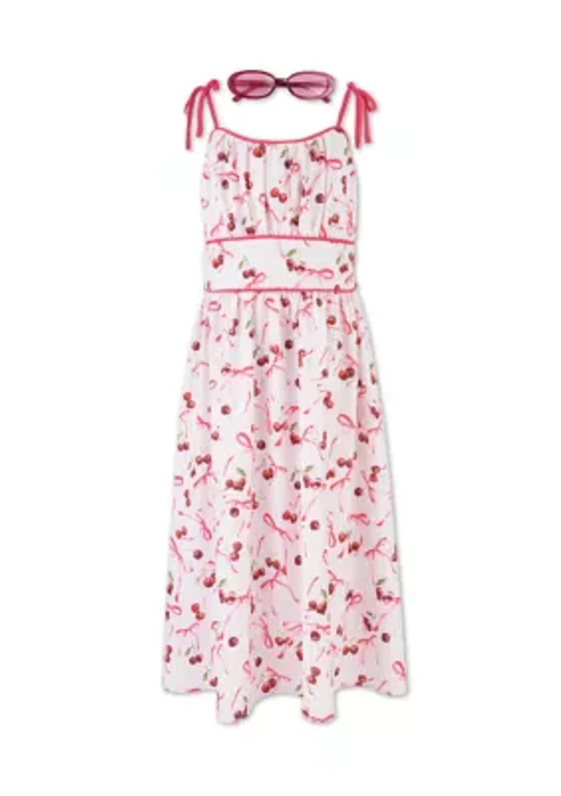 Girls 7-16 Cherry Sundress