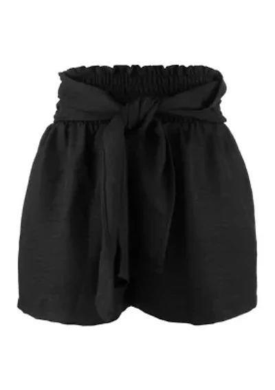 Women's Tie Front Shorts