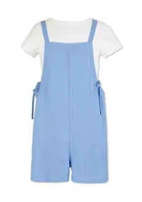Girls 7-16 Side Tie Romper