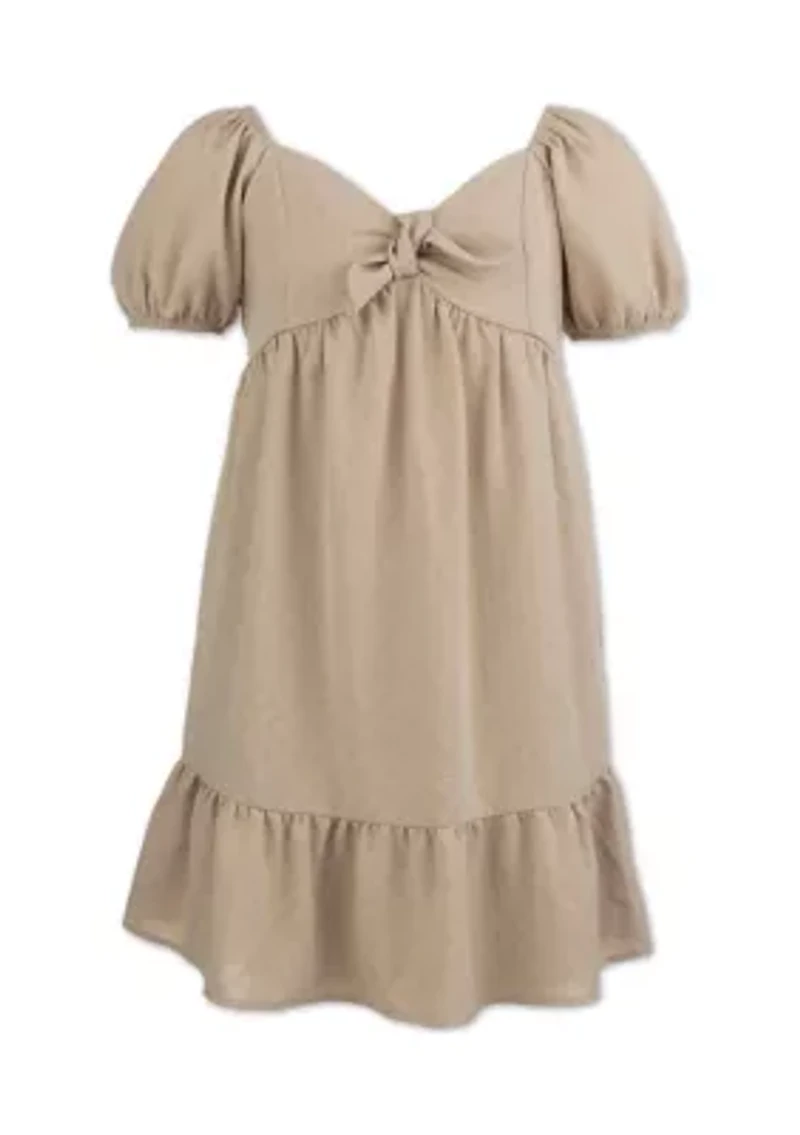 Girls 7-16 Knot Front Dress