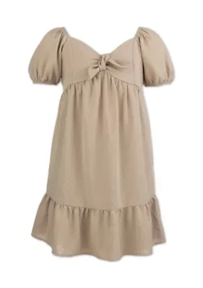 Girls 7-16 Knot Front Dress