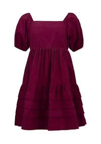 Girls 7-16 Corduroy Dress
